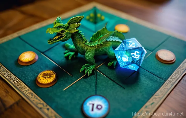 보드게임 VR AR 기술 - **Enchanted Forest Board Game with AR:** A diverse group of four friends in their late 20s to early ...